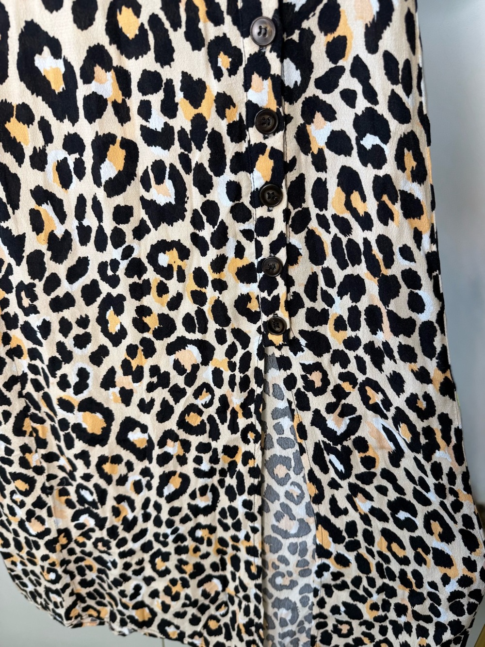 Astr The‎ Label Leopard Print Midi Skirt in Tan, Black and Cream - Picture 4 of 6